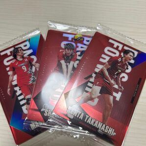 日本代表 男子バレーボール カード 富田将馬 高梨健太 大宅真樹