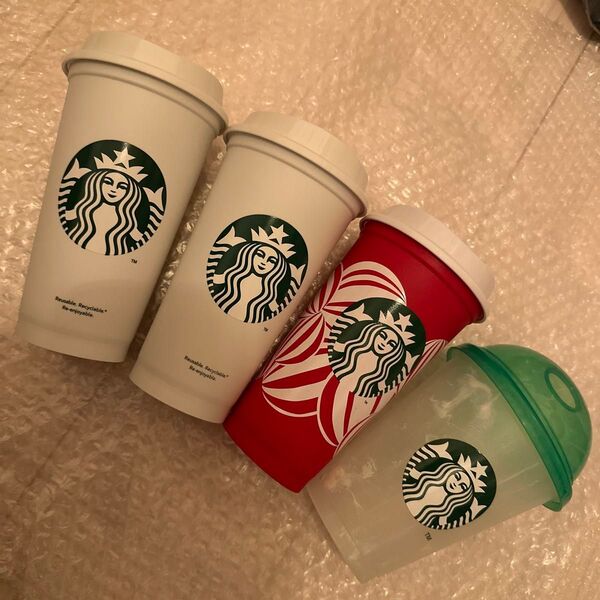 リユーザブルカップ 473ml カラーチェンジカップ 合計4点セット