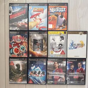 ②PS2 ソフト 10本セットまとめ パワプロ ファイナルファンタジー プレイステーション2モンスターハンター龍が如く三国無双
