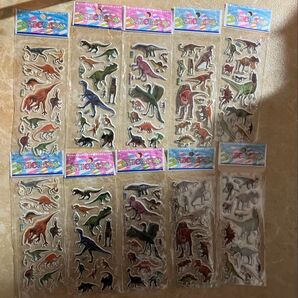 リアル恐竜ぷくぷくシール