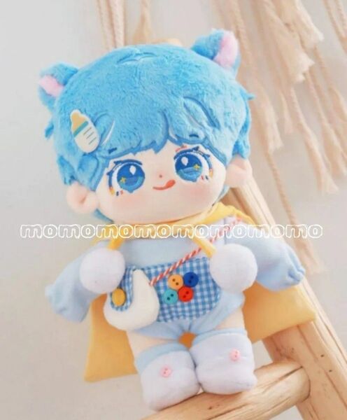 ■新品 防弾少年団 BTS 20cm KPOP DOLL 韓国 ぬいぐるみ ドール 青髪 猫耳 ネコ耳 テテ テヒョン