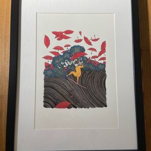 サーフィン 絵画 傘