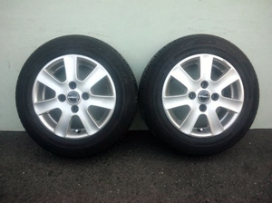 BORBET CAボルベット社外アルミ 6J +17 4H 108 PEUGEOT 206 306 プジョー CITROENシトロエン 175/65R14 ダンロップエナセーブ EC202 バリ山