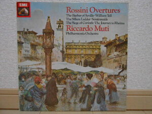 英HMV ASD-3903 ムーティ ロッシーニ 序曲集 オリジナル盤 優秀録音 MUTI ROSSINI OVETURES