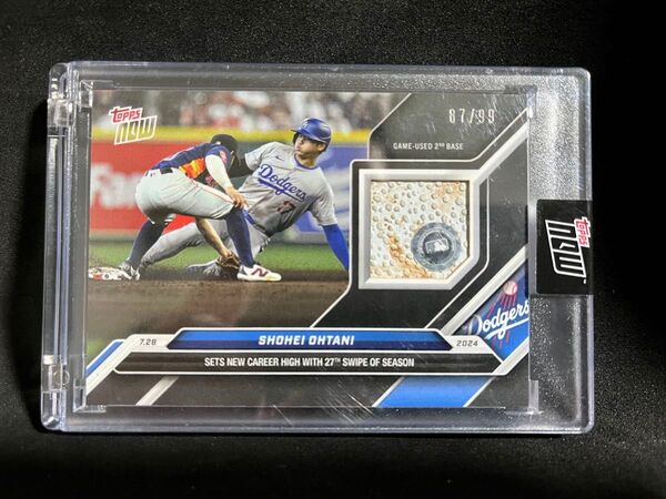 大谷翔平 2024 topps 27盗塁 ベースパッチカード 99枚限定