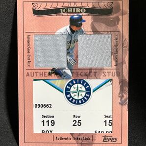イチロー 2009 Topps Ticket to Stardom Stub Game Used Relic36枚限定