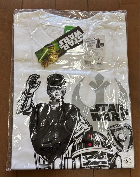 スターウォーズ×千葉ロッテマリーンズ コラボTシャツ R2-D2&C-3PO ホワイト Lサイズ