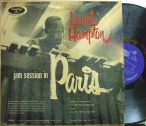 ３枚で送料無料【米EmArcy mono】Lionel Hampton/Jam Session In Paris (Sacha Distel, etc) 