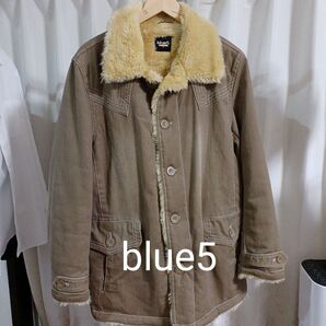 【即日発送】美品。blue5ボア襟 デッキジャケット