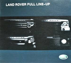 *[ rare /LandoRover* Land Rover,2003 year all car make line-up / all 11 page +2 page ( another paper version ) catalog / superior article ]*