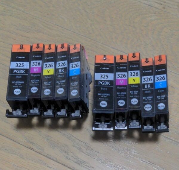 純正 BCI-325 BCI-326 10本 インク Canon キヤノン BCI-326+325/5MP 5色マルチパック×2