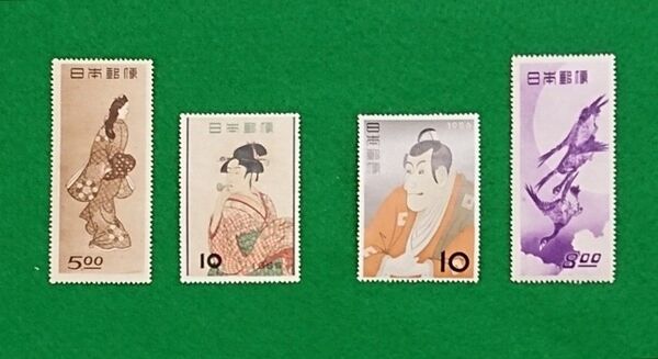 稀な最高品質!極上美品!見返り美人/月に雁/ビードロ/写楽/NH/シミ無/シワ無/糊艶良好/趣味週間/カタ価41,500円№216