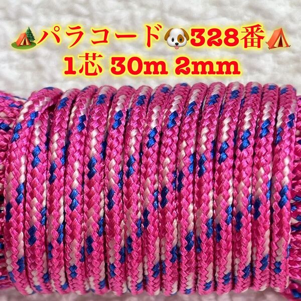 パラコード 1芯 30m 2mm 328番 手芸とアウトドアなど用