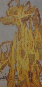 Art hand Auction Ryuichi Masuda, [Tournesols d'hiver (paysage britannique)], Extrait d'un rare livre d'art encadré grand format, Produits de beauté, peintre japonais, Tout neuf avec cadre, frais de port inclus, peinture, peinture à l'huile, Nature, Peinture de paysage