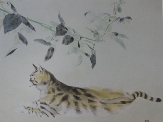 Satoshi Hatta, [Chat : Yuu], Provenant d'une rare collection d'œuvres d'art grand format, Produits de beauté, peintre japonais, Nouveau cadre inclus, frais de port inclus, Peinture, Peinture à l'huile, Peintures animalières