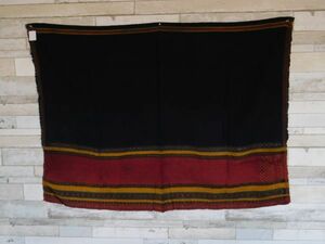 archicollection-X no.6 チン族巻きスカート長さ125丈90cm シック　落ち着き　ミャンマー　ビルマ　民族衣装　刺繍手芸材料