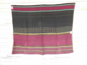 archicollection-X no.1 チン族巻きスカート長さ114丈90cm シック　落ち着き ミャンマー　ビルマ　民族衣装　刺繍手芸材料