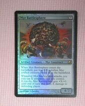 mtg　foil　英語版　SOM　マイアの戦闘球/Myr Battlesphere　1枚まで　即決_画像1