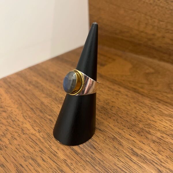 bijumam シルバー天然石リング ラブラドライト 美品 シルバー925 値下げ