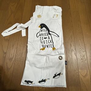 エプロン 介護 看護 保育 普段使い フリーサイズ ペンギン