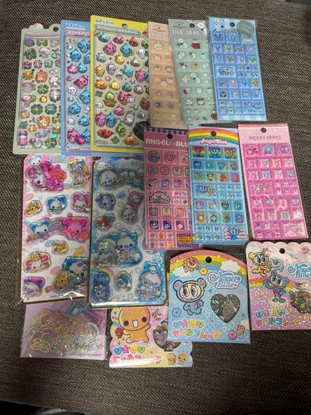 ボンボンドロップ タイルシール おはじきシール エンジェルブルーメゾピアノポンポネット あわわちゃん しずくちゃん ききらら