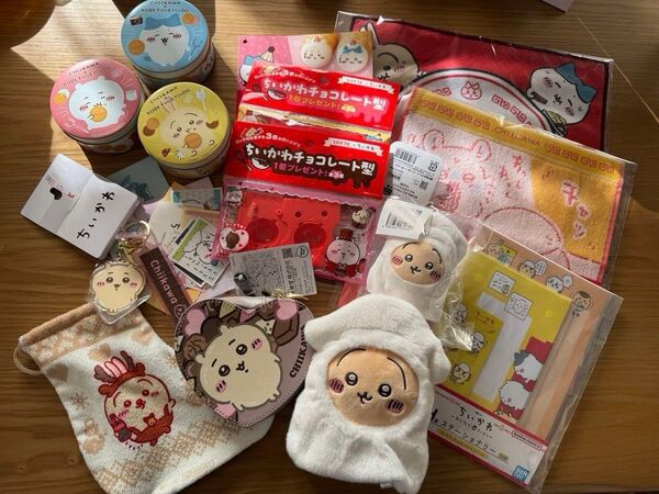 ちいかわ いかタコくじ 一番くじ しまむら 空き缶 シール チョコレートのおまけ ちいかわコレクション