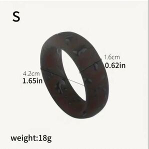 メンズ アクセサリー コックリング ペニスリング Oリング シリコン製 黒 Sサイズ 内径42mm