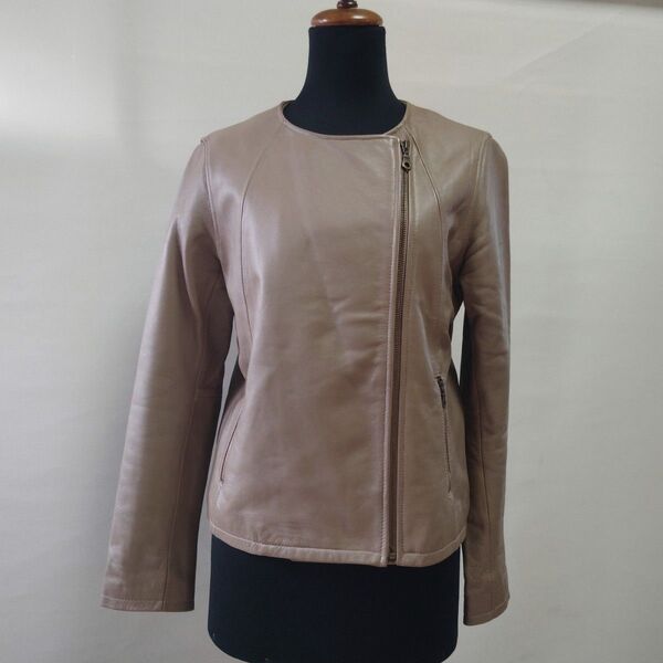 items URBAN RESEARCH 羊革 ラムレザージャケット ノーカラー レディース ライダースジャケット 38サイズ