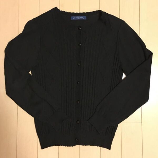 送料無料!冠婚葬祭発表会お呼ばれにも!ブラックカーディガン140cm