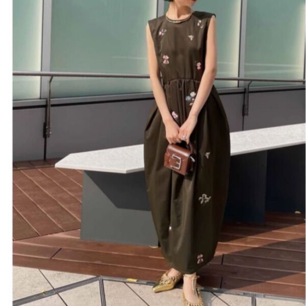 KEITAMARUYAMA × AMERI EMBROIDERY DRESS