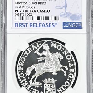 2023年 オランダ デュカトン シルバー ライダー 1オンス プルーフ 銀メダル 銀貨 NGC PF70 UCAM FR
