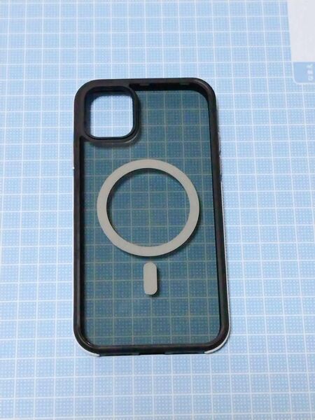 iPhone 11 耐衝撃ファッション透明カバーケース,ブラック