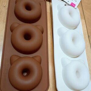 ★ シリコン ケーキモールド ドーナツ型 耳 くま ねこ ダイソー