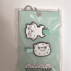 【新品未使用】ヨッシースタンプ 前髪クリップ