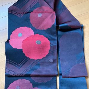 名古屋帯 黒 正絹