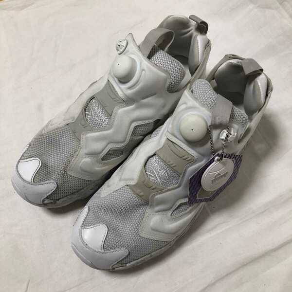 Reebok リーボック PUMP FURY ACHM インスタポンプフューリー ローカットスニーカー ホワイト グレー BD1550