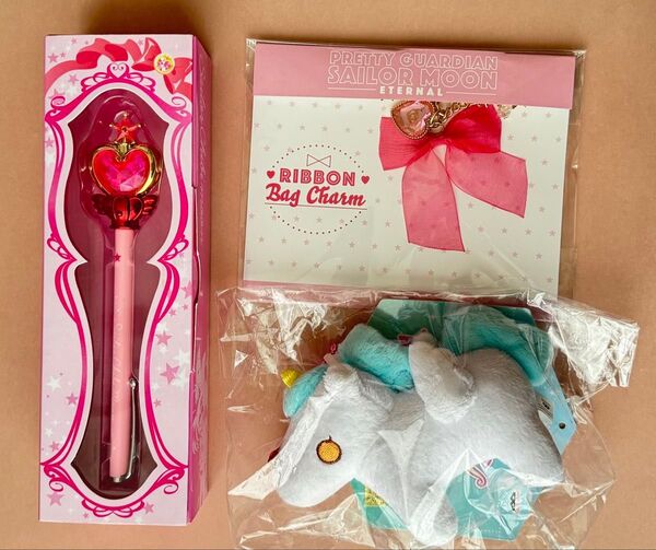 セーラームーン 指示ボール ちびムーン ピンクムーンスティック セーラームーン リボンバッグチャーム
