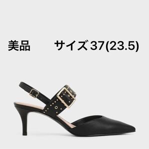スタッズ スリングバックヒール 23.5
