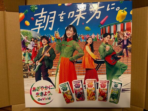 野菜生活100 緑黄色社会 コラボパッケージ 箱のみ