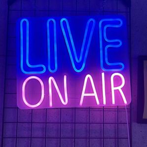 ネオンサイン LIVEONAIR スタジオ 放送室 壁掛け