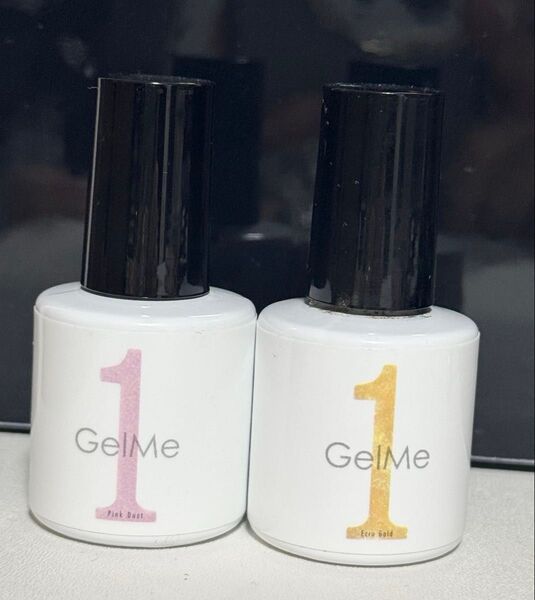 【バラ売り可】GelMe 1 ジェルミーワン ジェルネイルセット 2色セット ピンクダスト エクリュゴールド
