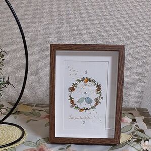 シーグラスアート 額入り