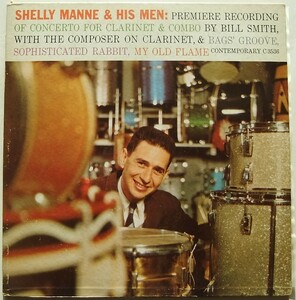 ◆ SHELLY MANNE & His Men / Concerto For Clarinet & Combo ◆ Contemporary C3536 (yellow:dg:D1) ◆ L