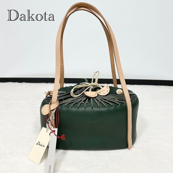 未使用品!Dakota ダコタ バッグ エイミー ハンドバッグ 巾着バック 牛革