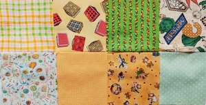 カット済 ミニ カットクロス 8枚 セット サイズ 25cmx25cm 前後 19