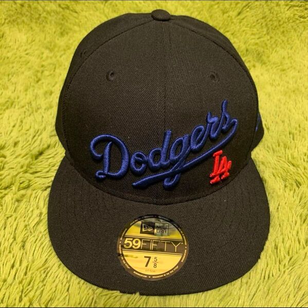 ニューエラ 59FIFTY 7 5/8 ドジャース ストリート キャップ ブラック CAP 帽子