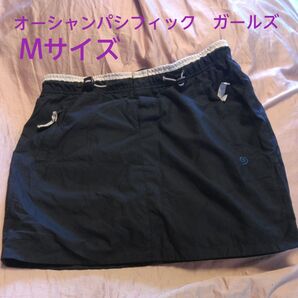 Mサイズ オーシャンパシフィック OP ミニスカート スカート ネイビー レディース ファスナーポケット 海 ビーチ プール
