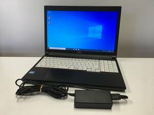 A15764)FUJITSU LIFEBOOK A573/GX(FMVA0302VP) 搭載Intel Core i3-3120M 2.50GHz/4GB/320GB/DVDRW/無線/bluetooth/Win10 Pro 64Bit