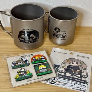 【韓国限定】snowpeak スノーピーク パンダ 4点セット
