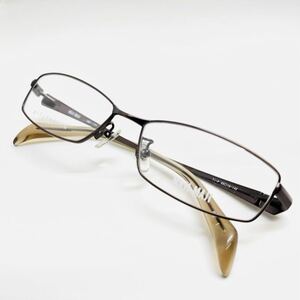 新品 MAJIMAJI ブランド 眼鏡 メガネ 綺麗 上品 オシャレ チタン β-Titanium ブラウン